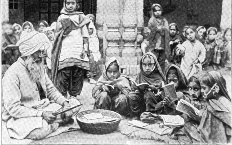 Sikh girls school in Rawalpindi, circa 1920's (estimate)