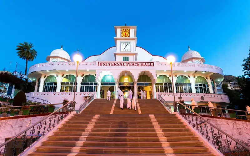 Brahma Kumaris Om Shanti Bhawan (Universal Peace Hall) at Mount Abu